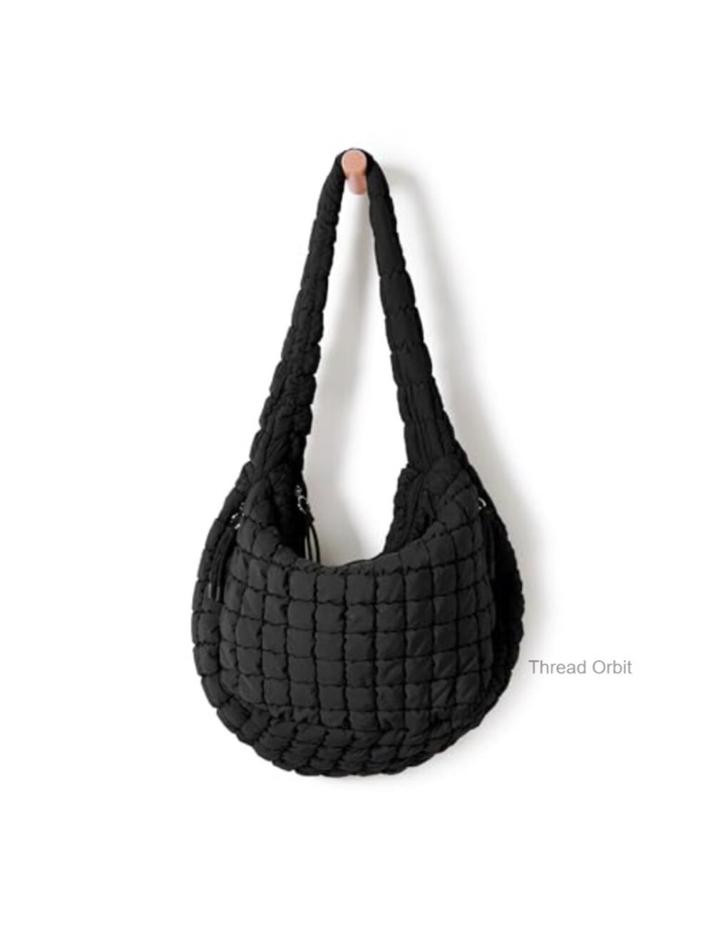 Quilted Carryall Tote Bag Crossbody Hobo Lightweight Padded Shoulder Bag